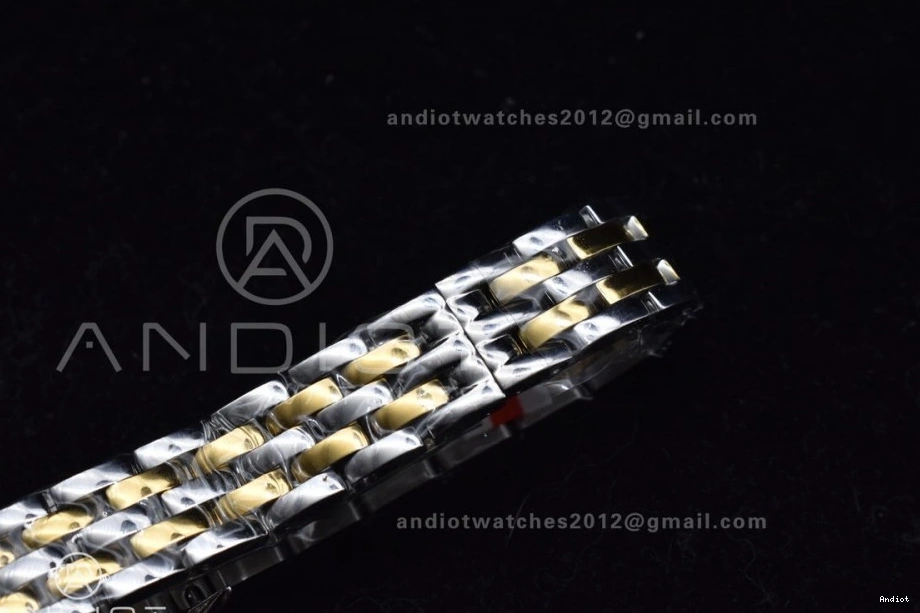 Panthère 22mm White BVF on SS Best Edition YG Dial Quartz 1:1 SS YG Bracelet Ronda 1119